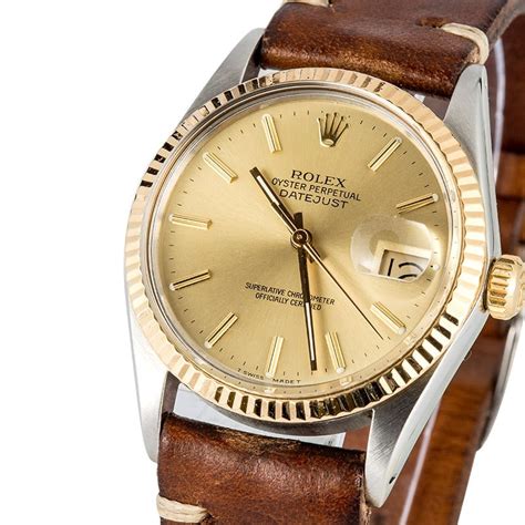 rolex leather band